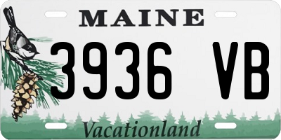 ME license plate 3936VB