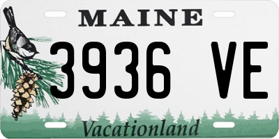 ME license plate 3936VE