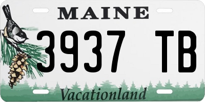 ME license plate 3937TB