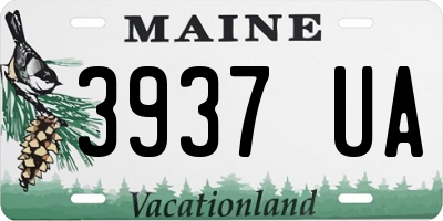ME license plate 3937UA
