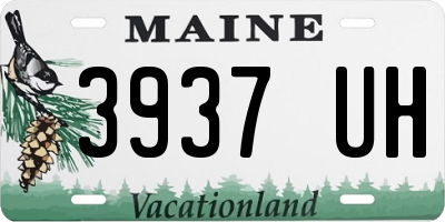 ME license plate 3937UH