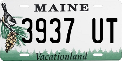 ME license plate 3937UT