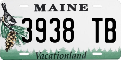 ME license plate 3938TB
