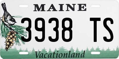 ME license plate 3938TS