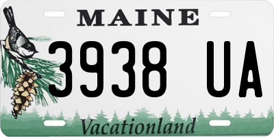 ME license plate 3938UA