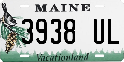 ME license plate 3938UL