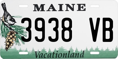 ME license plate 3938VB