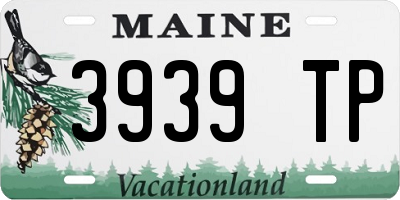 ME license plate 3939TP