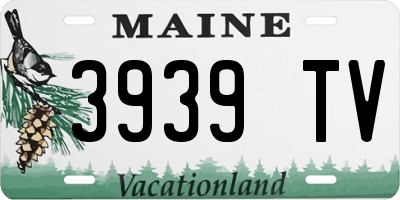 ME license plate 3939TV