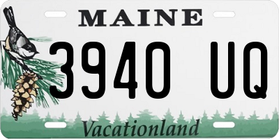 ME license plate 3940UQ