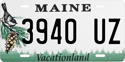 ME license plate 3940UZ