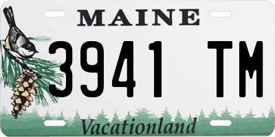 ME license plate 3941TM