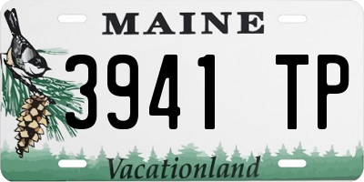 ME license plate 3941TP