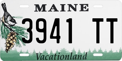 ME license plate 3941TT