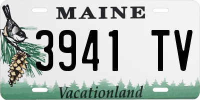 ME license plate 3941TV