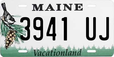 ME license plate 3941UJ