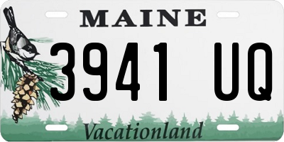 ME license plate 3941UQ