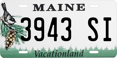 ME license plate 3943SI