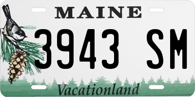 ME license plate 3943SM