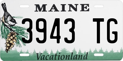 ME license plate 3943TG