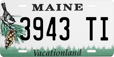 ME license plate 3943TI