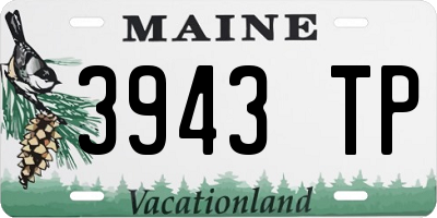 ME license plate 3943TP