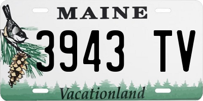 ME license plate 3943TV