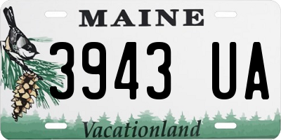 ME license plate 3943UA