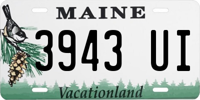ME license plate 3943UI