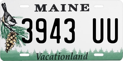 ME license plate 3943UU