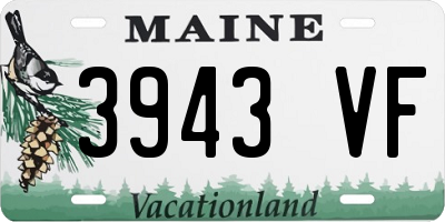 ME license plate 3943VF