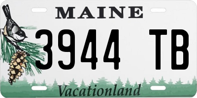 ME license plate 3944TB