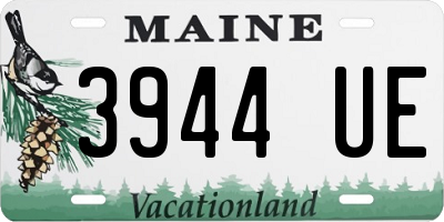 ME license plate 3944UE