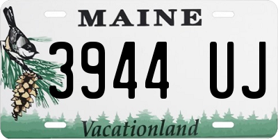ME license plate 3944UJ
