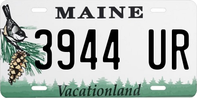 ME license plate 3944UR