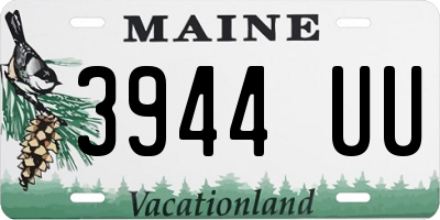 ME license plate 3944UU