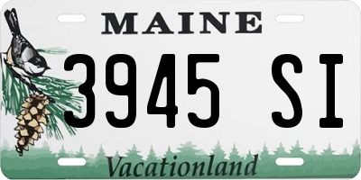 ME license plate 3945SI
