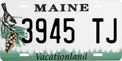 ME license plate 3945TJ