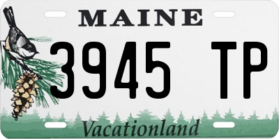 ME license plate 3945TP
