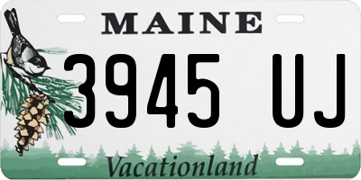 ME license plate 3945UJ