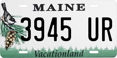 ME license plate 3945UR