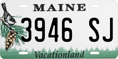 ME license plate 3946SJ