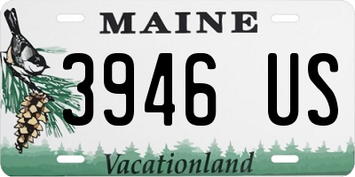 ME license plate 3946US