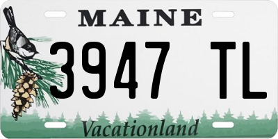ME license plate 3947TL