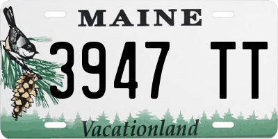 ME license plate 3947TT