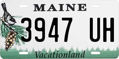 ME license plate 3947UH