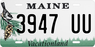 ME license plate 3947UU