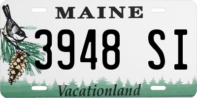 ME license plate 3948SI