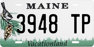 ME license plate 3948TP