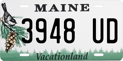 ME license plate 3948UD
